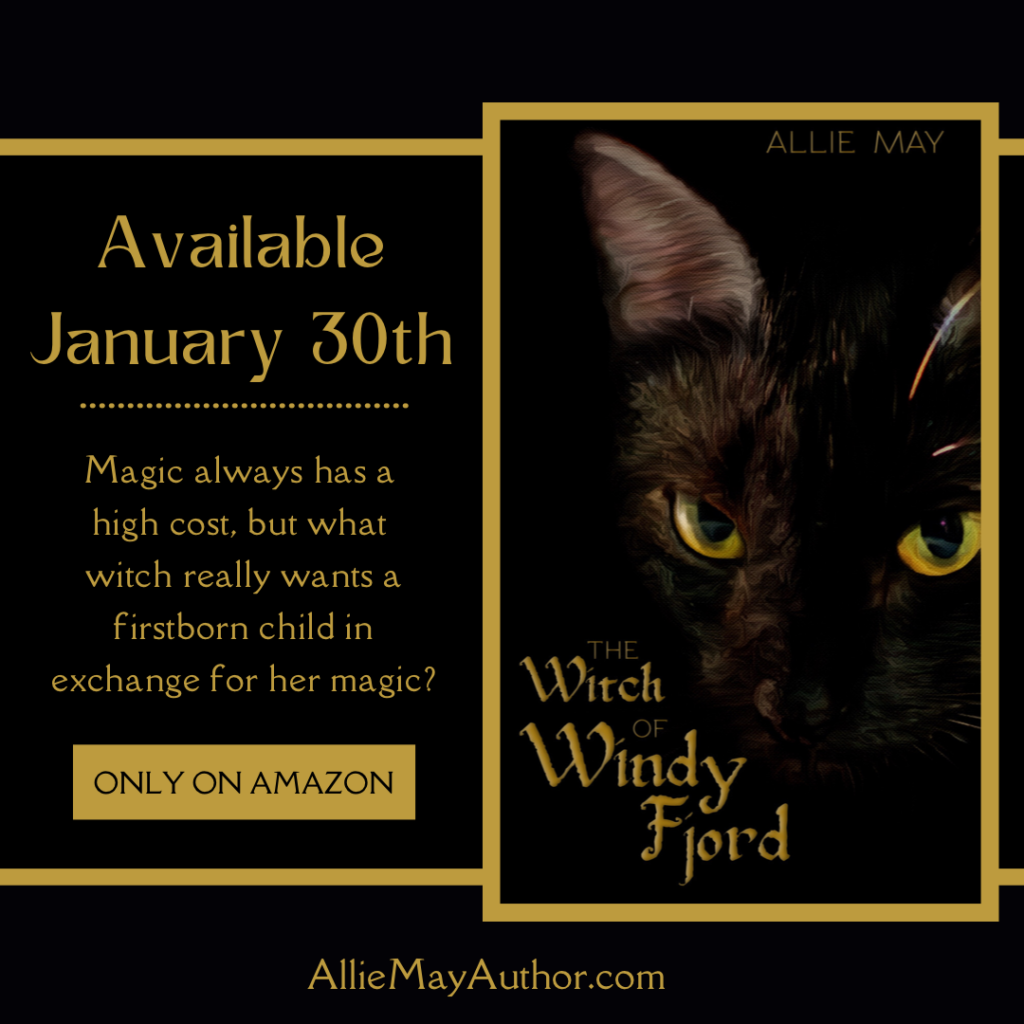 The Witch of Windy Fjord, short story available January 30th on Amazon.